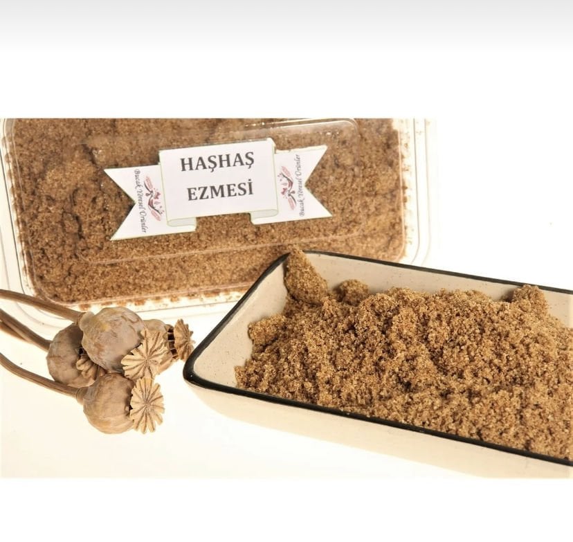 Haşhaş Ezmesi 500G Tek Çekilmiş, Az Ezilmiş