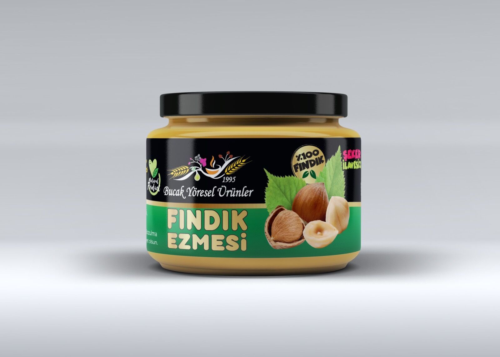 Fındık Ezmesi 300G Katkısız, Şeker İlavesiz %100 Fındık