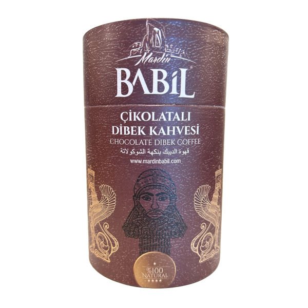 Mardin Babil Çikolatalı Dibek Kahvesi 200g Karton Silindir Kutu