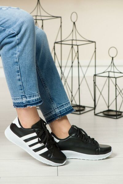 Soobepark Sneaker Günlük Kadın Spor Ayakkabı Siyah