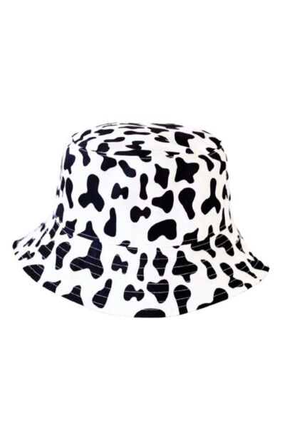 İnek Desen Kova Şapka Balıkçı Bucket Hat