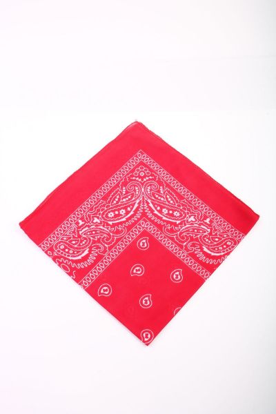 Soobepark Kırmızı Etnik Desenli Unisex Bandana