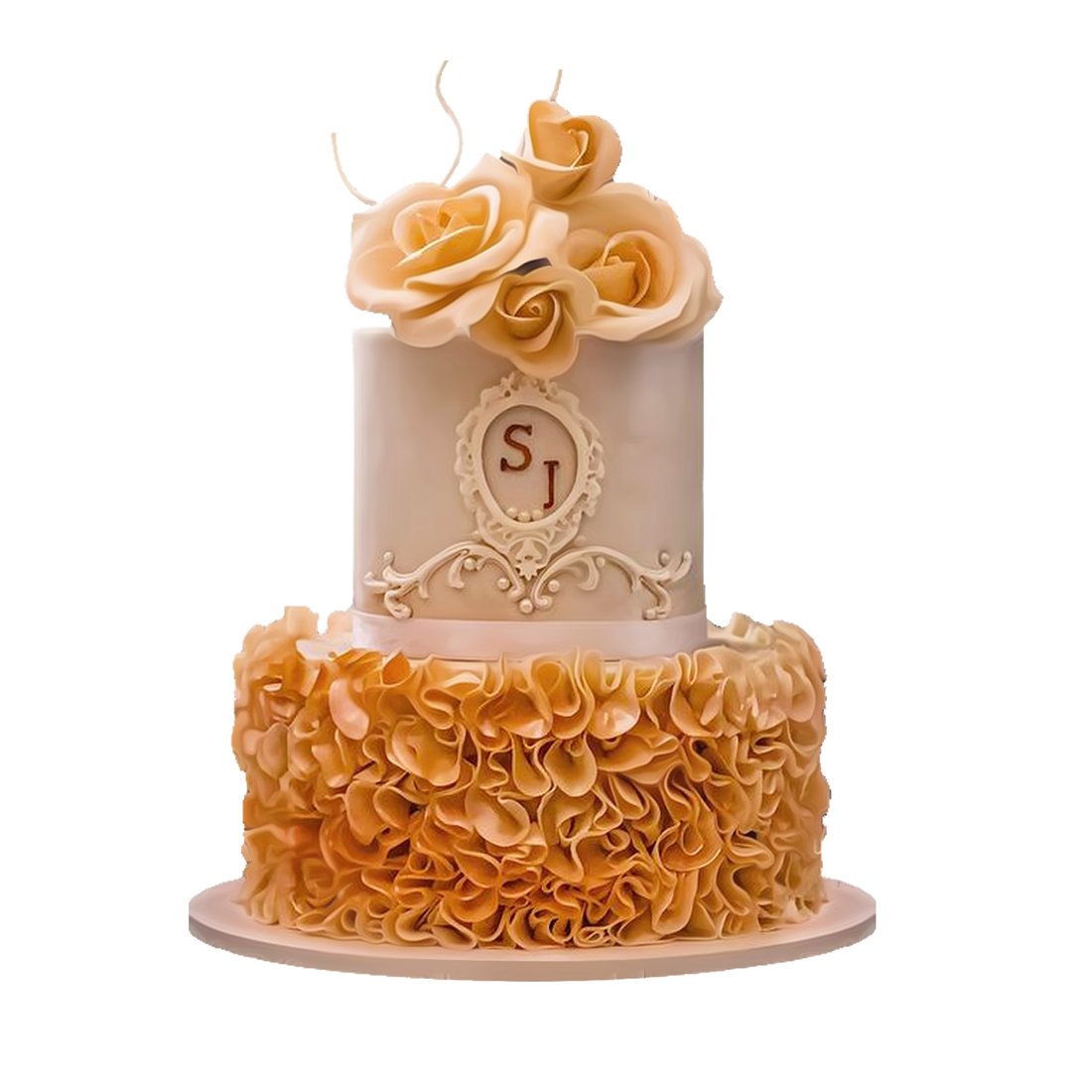 Gold Sarmal Güller Düğün & Nişan Pastası