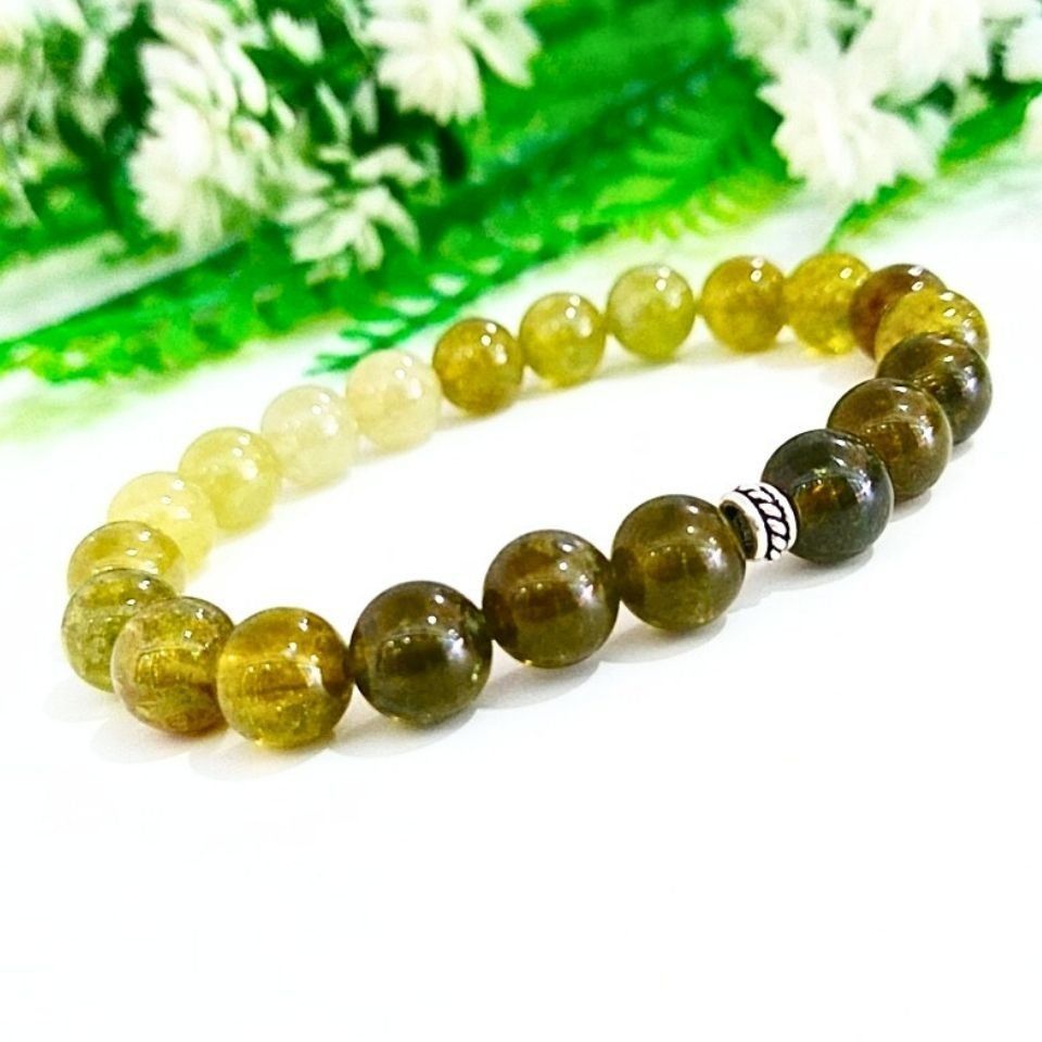 Yeşil Garnet 8mm Doğal Taş Bileklik