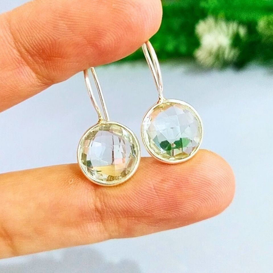 Topaz Taşı Doğal Taş Küpe - KP859