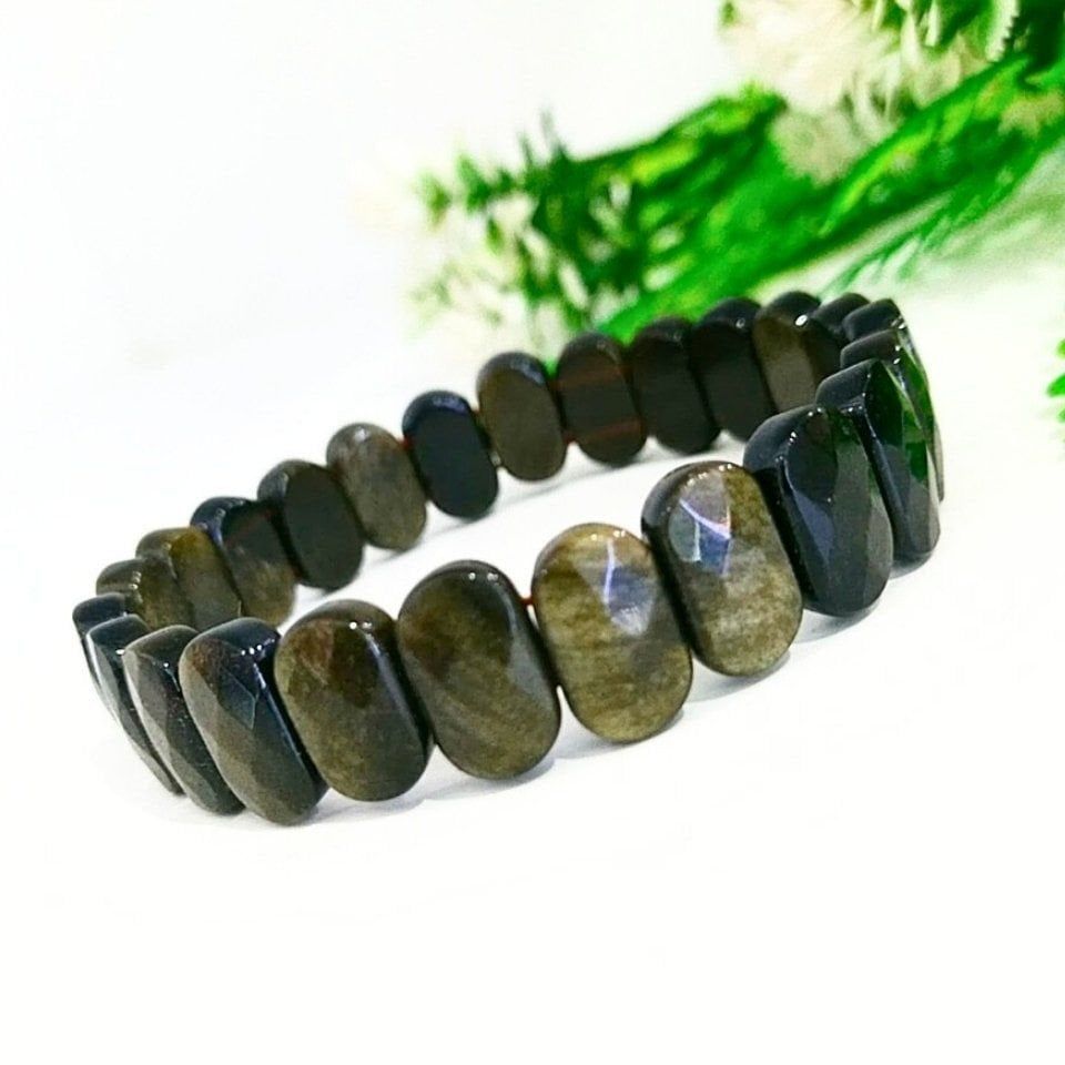 Golden Obsidyen Doğal Taş Bileklik - BLK909