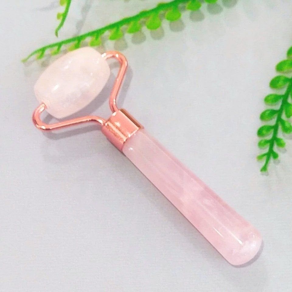 Pembe Kuvars Roller Masaj Taşı