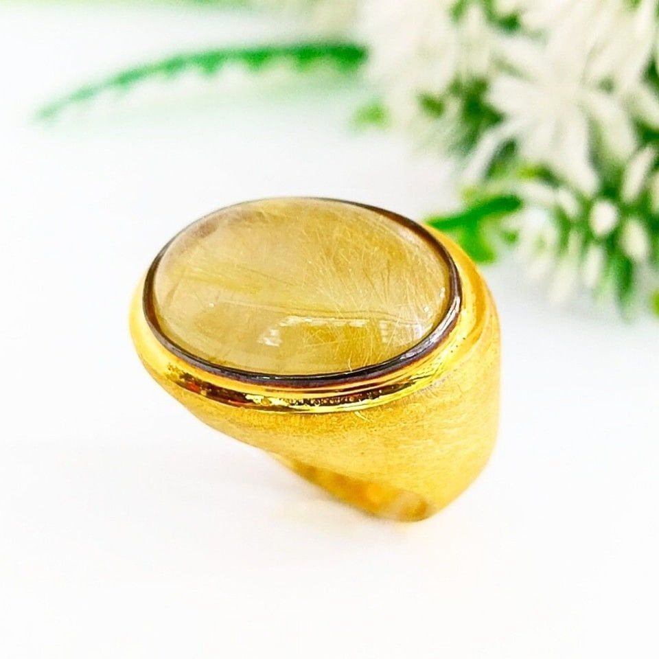 Gold Beril Özel Tasarım Yüzük - OTS1072