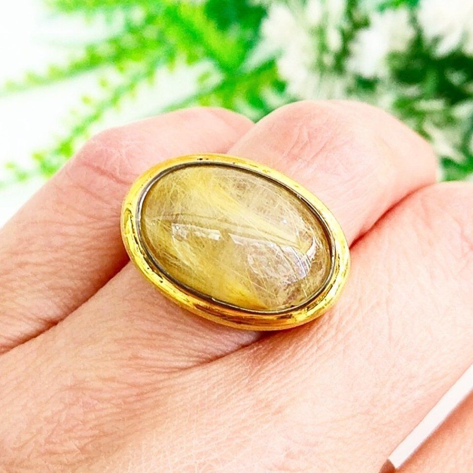 Gold Beril Özel Tasarım Yüzük - OTS1072