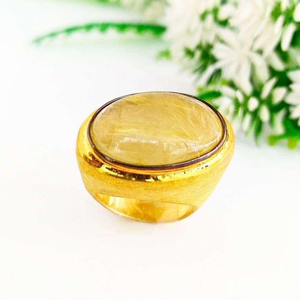 Gold Beril Özel Tasarım Yüzük - OTS1072