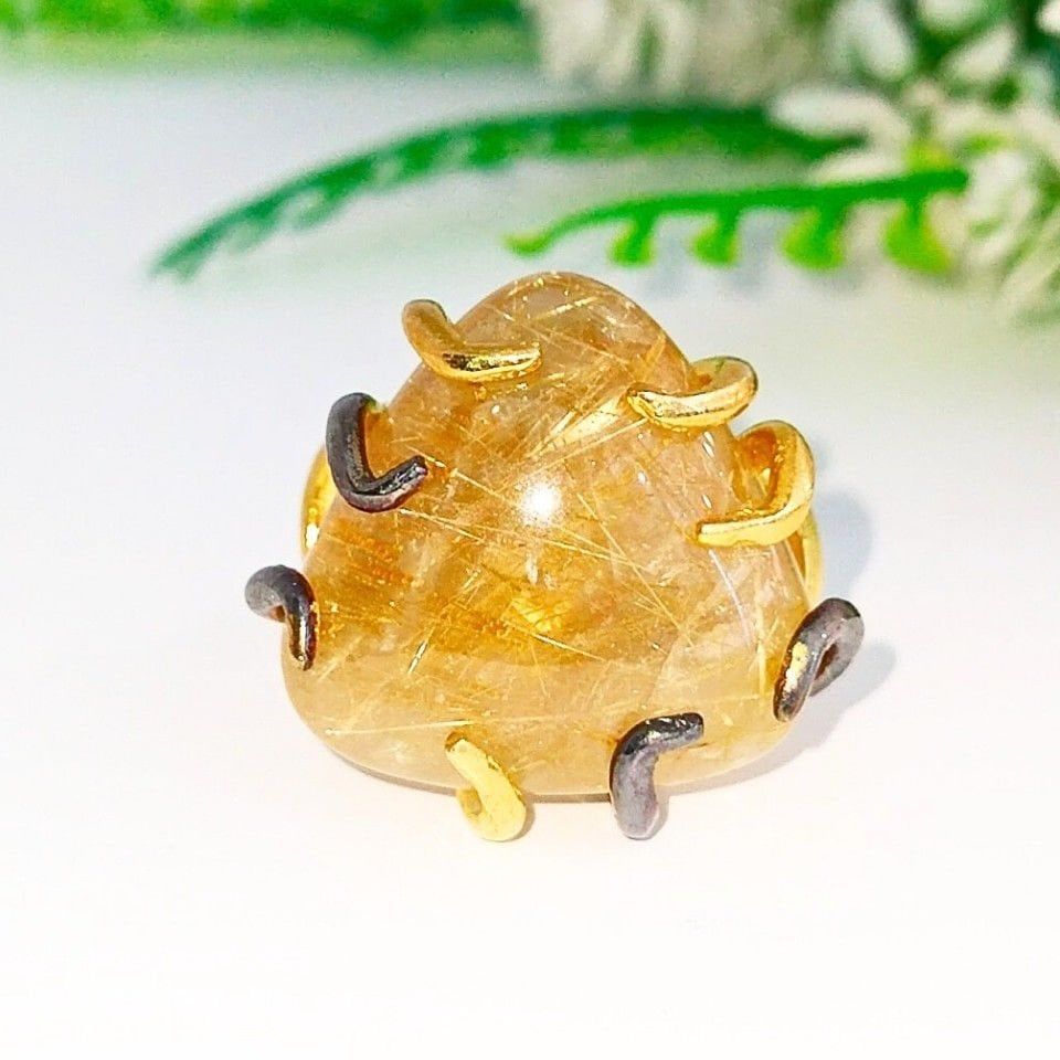 Gold Beril Özel Tasarım Yüzük - OTS1077