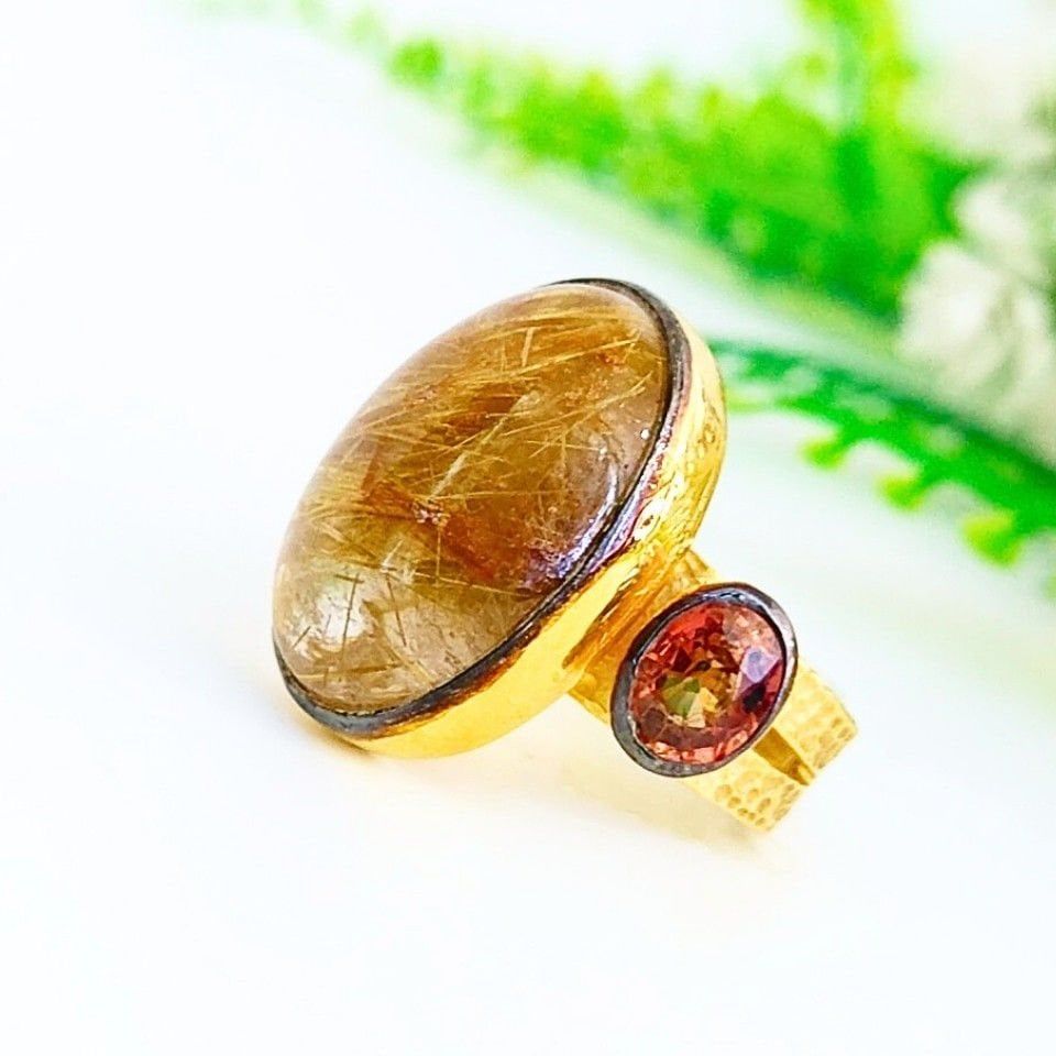 Gold Beril ve Alexandrite Özel Tasarım Yüzük