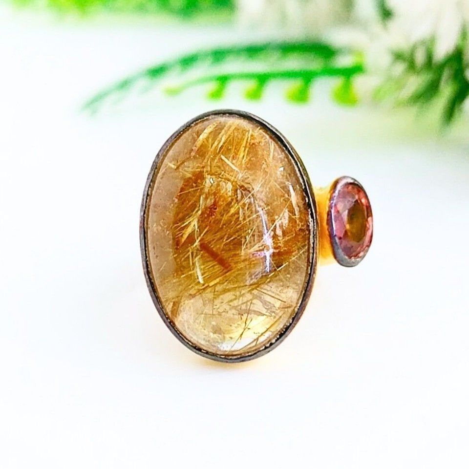 Gold Beril ve Alexandrite Özel Tasarım Yüzük