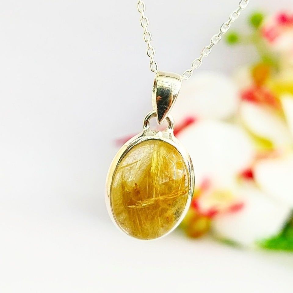 Gold Beril Özel Tasarım Kolye - TSR1277