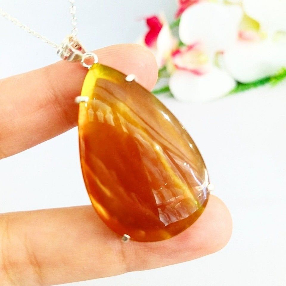 Damla Kehribar Kolye Ucu – KHR519