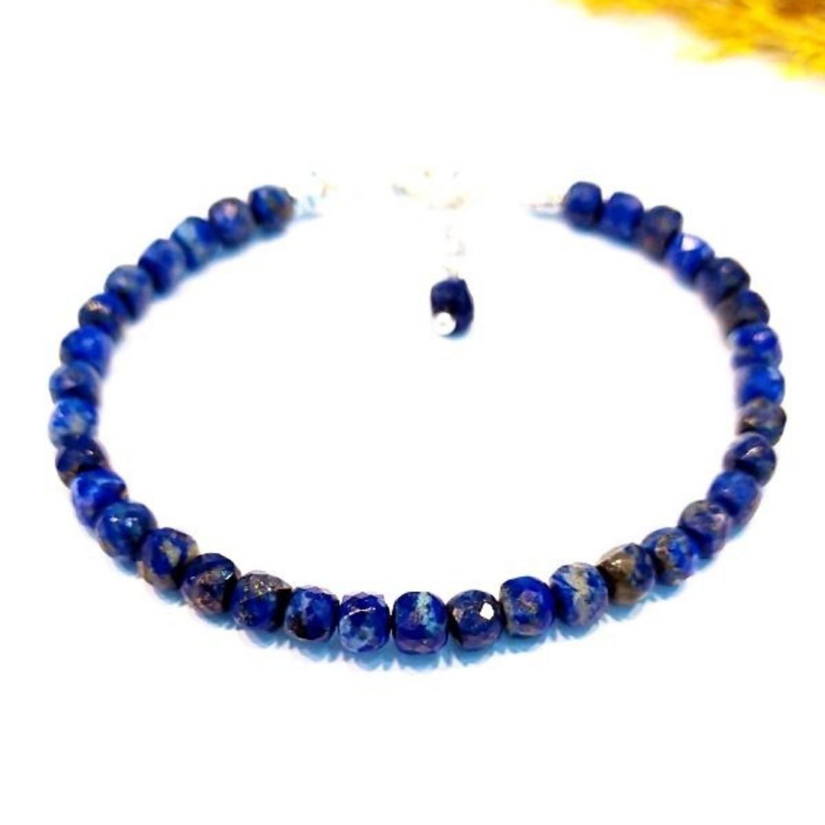 Lapis Lazuli Doğaltaş Bileklik 4x4 mm