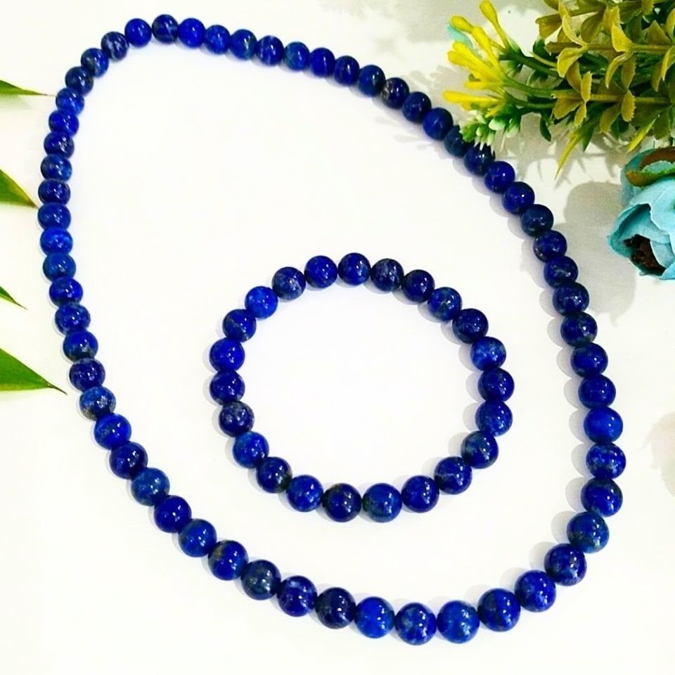 Lapis Lazuli Kolye ve Bileklik Takım