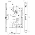 Hafele Dilden kilit CB parlak krom 50/18mm