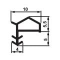 Hafele F02 Fitil y.b. çatı kulaklı, kahve,10 mm