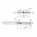 Hafele VETTO 3 G.raf taşı.montaj pla. 14/150mm