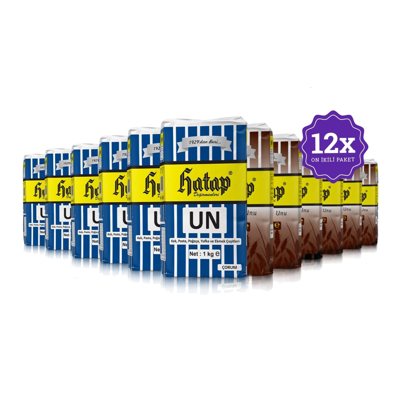 Çok Amaçlı Un (1 Kg x 6 Adet) - Tam Buğday Unu (1 Kg x 6 Adet)