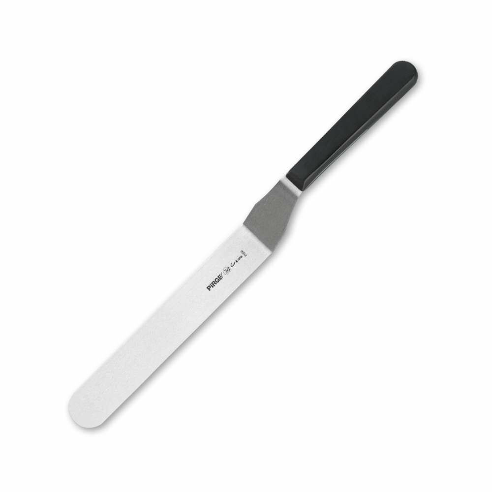 Pirge Creme Pasta Paleti Kıvrık 20cm Siyah
