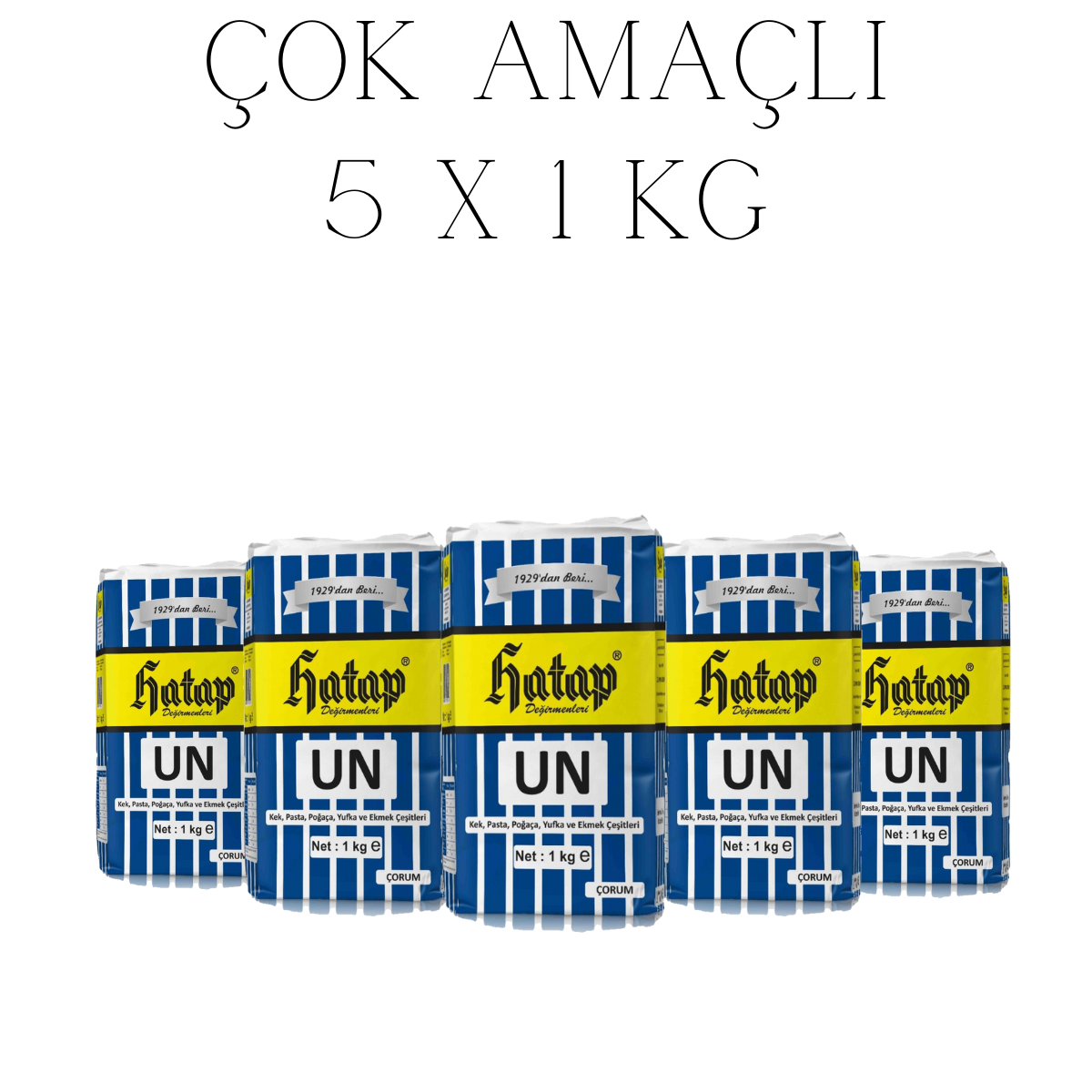 ( 5 x 1 Kg ) Çok Amaçlı Un