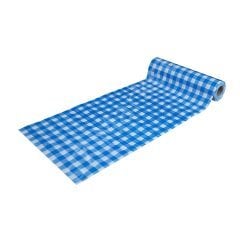 Tek Kullanımlık Masa Örtüsü Mavi Desen - 120x150cm -  (15'li Koli)