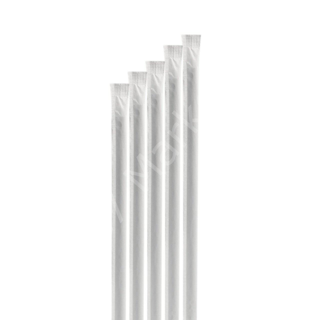 Beyaz Sargılı Kahverengi Kağıt Pipet 8x230 mm (3600'lü Koli)