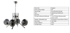 4LÜ ELEGANT KROM - FÜME GLOBE(TOP) CAM