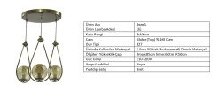3LÜ DAMLA ESKİTME - BAL GLOBE (TOP) CAM