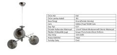 DAL 3LÜ KROM-FÜME GLOBE(TOP) CAM