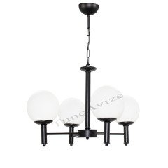 4lü Pipo Siyah - Beyaz Globe(Top) Cam