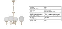 4lü Pipo Krem - Beyaz Globe(Top) Cam