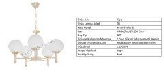 5li Pipo Krem - Beyaz Globe(Top) Cam