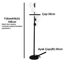 5Lİ BURGU ESKİTME LAMBADER - BAL GLOBE(TOP) CAM
