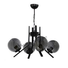 4LÜ ELEGANT SİYAH - FÜME GLOBE(TOP) CAM