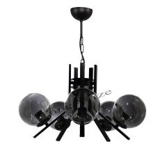 4LÜ ELEGANT SİYAH - FÜME GLOBE(TOP) CAM