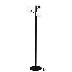 3LÜ DAL SİYAH LAMBADER - FÜME GLOBE(TOP) CAM