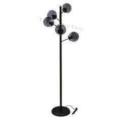 3LÜ DAL SİYAH LAMBADER - FÜME GLOBE(TOP) CAM