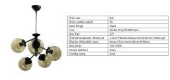 DAL 5Lİ SİYAH - BAL GLOBE(TOP) CAM