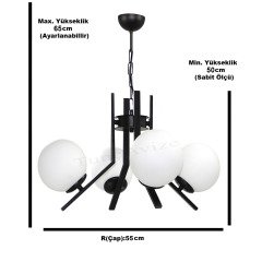 4LÜ ELEGANT KREM - BEYAZ GLOBE(TOP) CAM