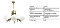 5Lİ ELEGANT ESKİTME - BEYAZ GLOBE(TOP) CAM
