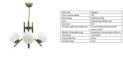 3LÜ ELEGANT ESKİTME- BEYAZ GLOBE(TOP) CAM