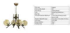 4LÜ ELEGANT ESKİTME - BAL GLOBE(TOP) CAM