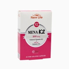 New Life Mena K2 + D3 (30 Kapsül)