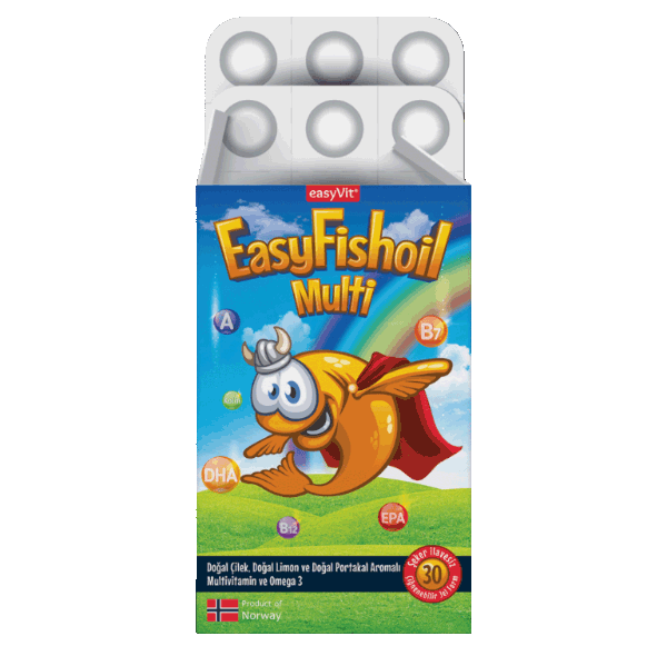 EasyVit Easy Fishoil Multi (Çiğnenebilir 30 Jel Form)
