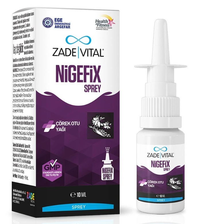 Zade Vital Nigefix Çörek Otu Yağı İçeren Sprey Takviye Edici Gıda 10 ml