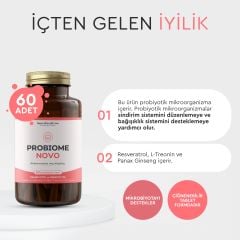 Probiome Novo Probiyotik ve Prebiyotik 60 Çiğnenebilir Tablet