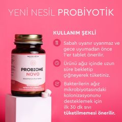 Probiome Novo Probiyotik ve Prebiyotik 30 Çiğnenebilir Tablet